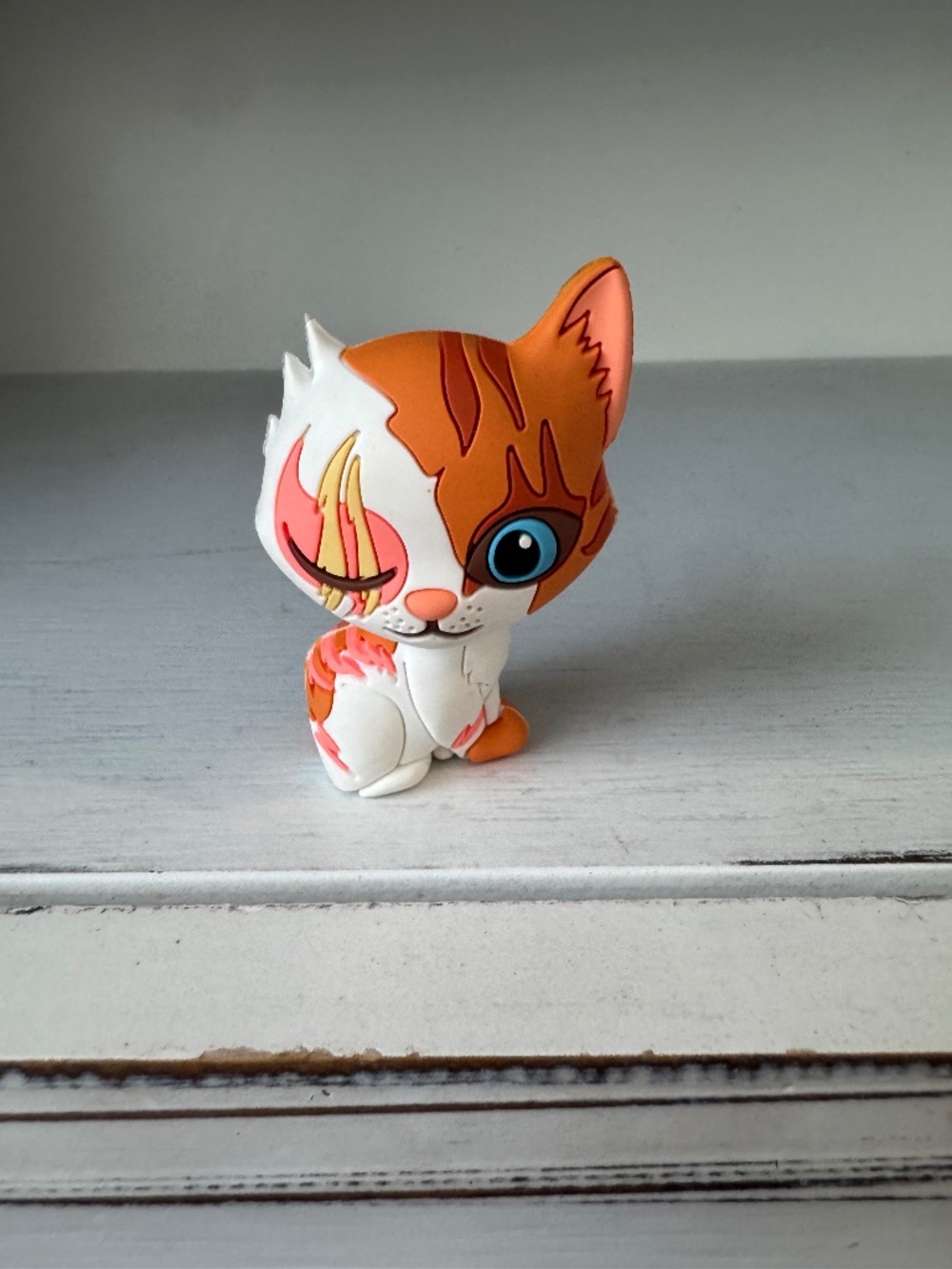 Warrior‎ Cats Brightheart Series 2 PVC Mini Figure Orange White Blue Eyes